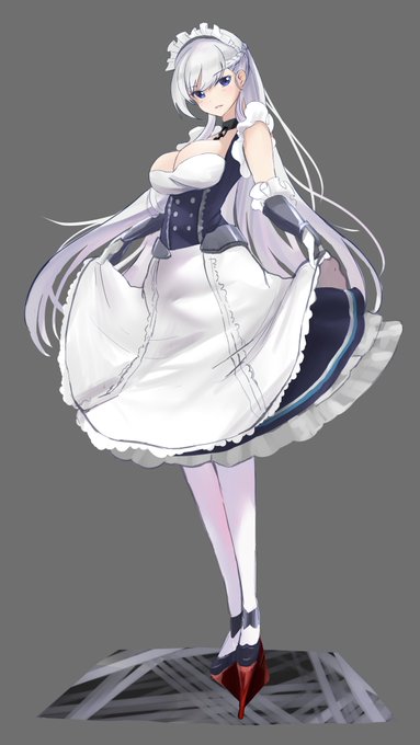 #ベルファスト
立ち絵風に

#アズレン 