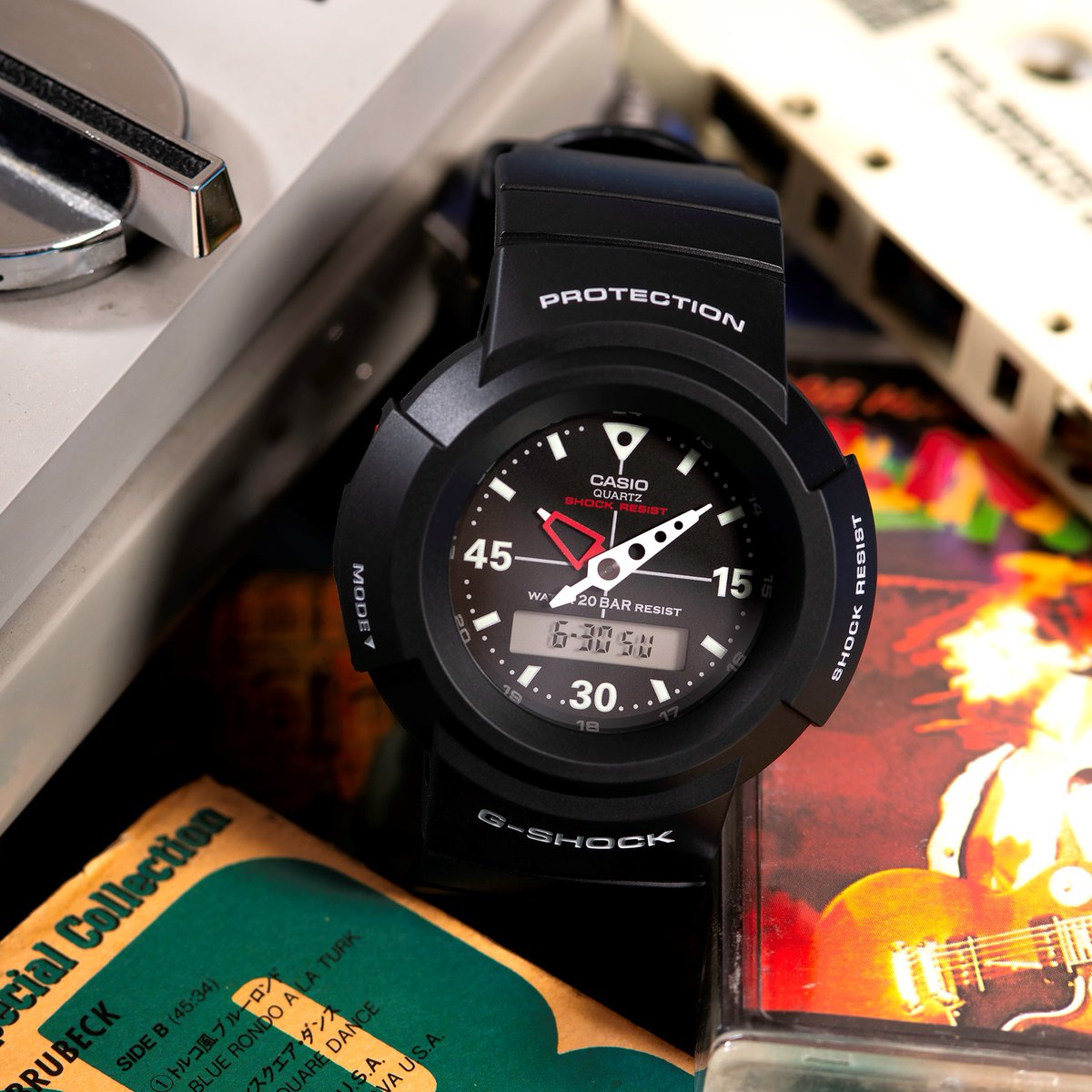 G-SHOCK/ビンテージ/AW-500/スクリューバック/デジアナ/蓄光/レア 