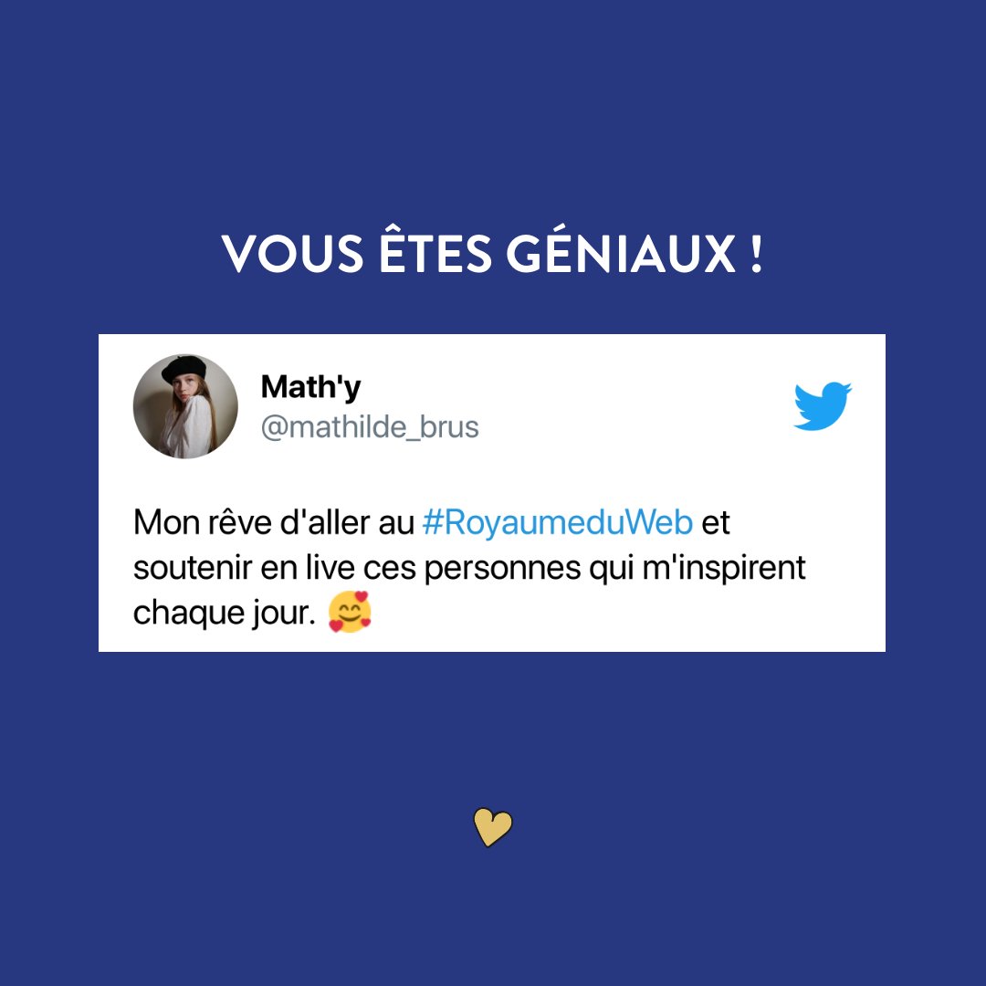 RoyaumeDuWeb's tweet photo. Merci pour vos chouettes messages. Vous êtes une communauté au top ! 🤩👑
#RoyaumeduWeb https://t.co/BSWlKTgD6k
