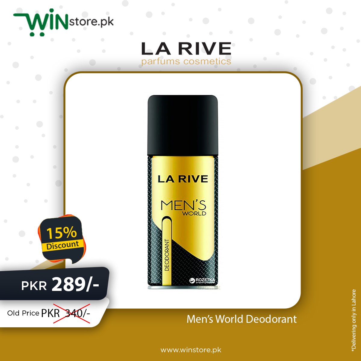 Winstorepk's tweet photo. Perfume is like a new dress, it makes you quite simply marvelous.
Visit Us : https://t.co/LqBNURSOea
(Delivering only in Lahore)
#onlineshopping #winstore #larive #deodorants #deodorant #naturaldeodorant #perfumes https://t.co/iLmppH9FbR