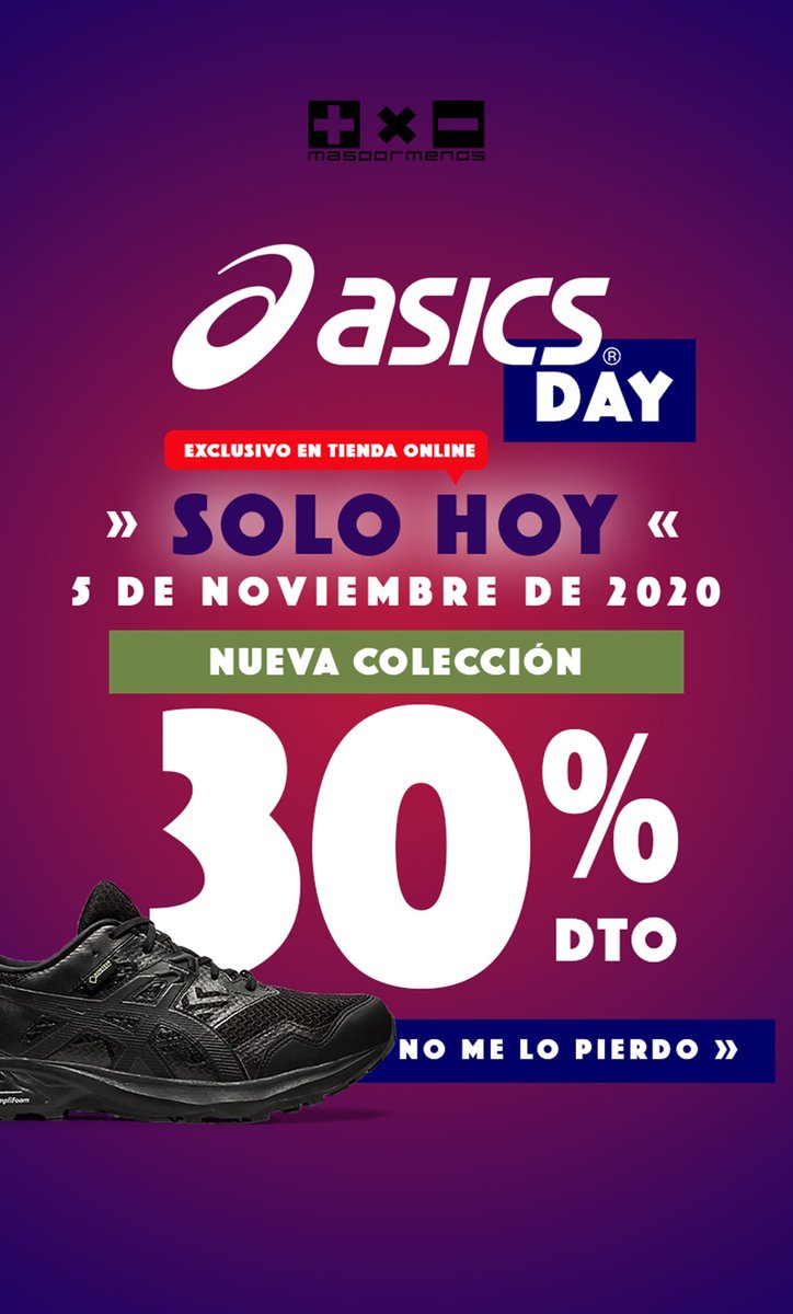maspormenosnet's tweet photo. Tus #Asics de #nuevacoleccion con un 30% de #descuento
             💥 ＳＯＬＯ ＨＯＹ 💥 
Para #trail , #trekking , #runing y #training
👟👟  Elige el modelo que más te guste para #hombre , #mujer y #niño
💣 ¡CORRE QUE VUELAN! 💣
COMPRAR 👉 https://t.co/Q23uiSpf6P 👈 https://t.co/v5Bq9HdEq2