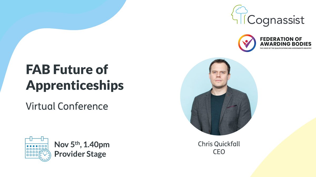 Excited to discuss the Future of Apprenticeships at today's @AwardingBodies conference! Check out CEO Chris Quickfall at 1:40pm on the Provider Stage #futureofapprenticeships