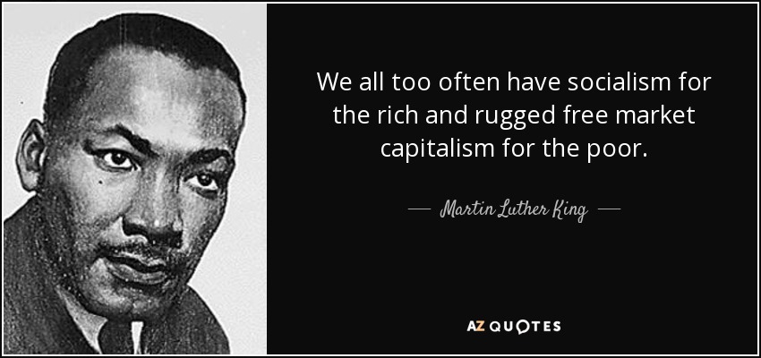 @crustmurphy @punkjennie @Ionelyjuan Notice when business is good for [big industry] it's 'capitalism'. But when sh*t hits the fan they demand 'socialism' in the form of government handouts. Also, why dies Congress have top tier socialized healthcare but deny the rest of us? (oh yeah, lobbyists). 🙃