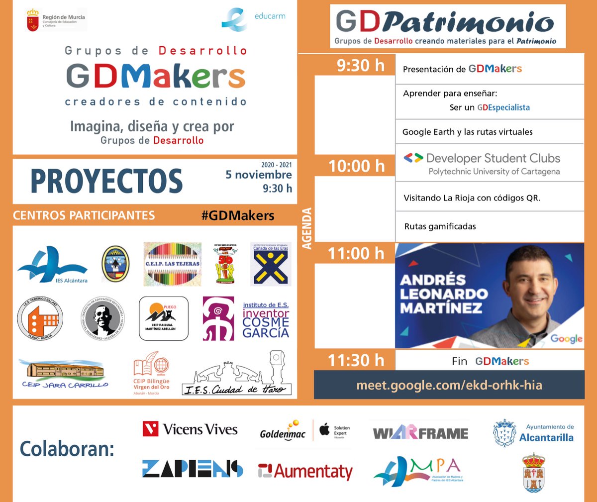 jjgonzort's tweet photo. Excepcional iniciativa #gdmakers
Grupos de desarrollo, creadores de contenido.
@davilagrau @IesAlcantara @Educarm @VictorMarinNav @GRuizBueno @CARMENRUIZRUI13 @GonzaloETC https://t.co/FeypOb45gE