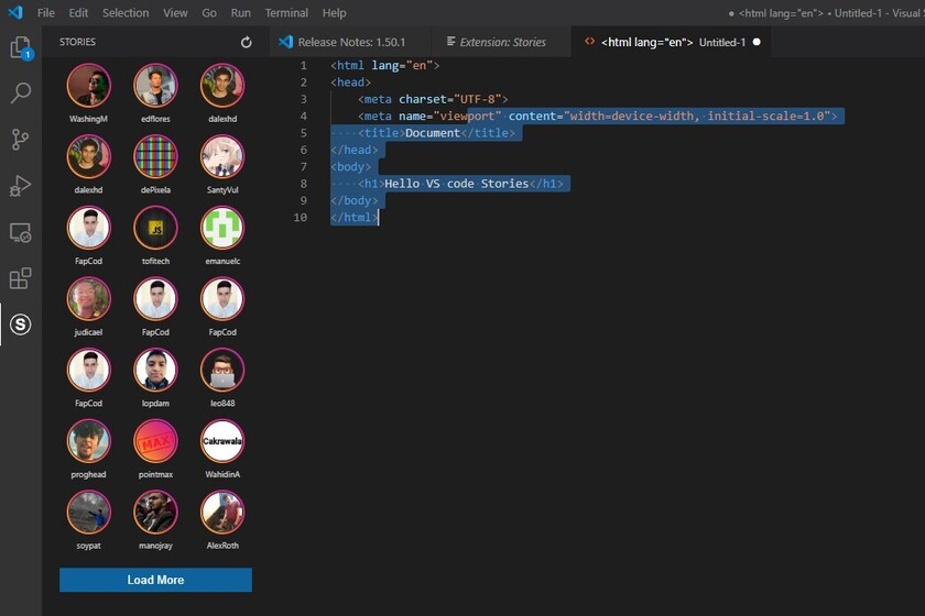 genbeta's tweet photo. Las 'stories' ya han llegado incluso a Visual Studio Code: una extensión nos permite mostrar nuestro código al resto de usuarios https://t.co/bXO3NAIeWX https://t.co/CiniIVECZH