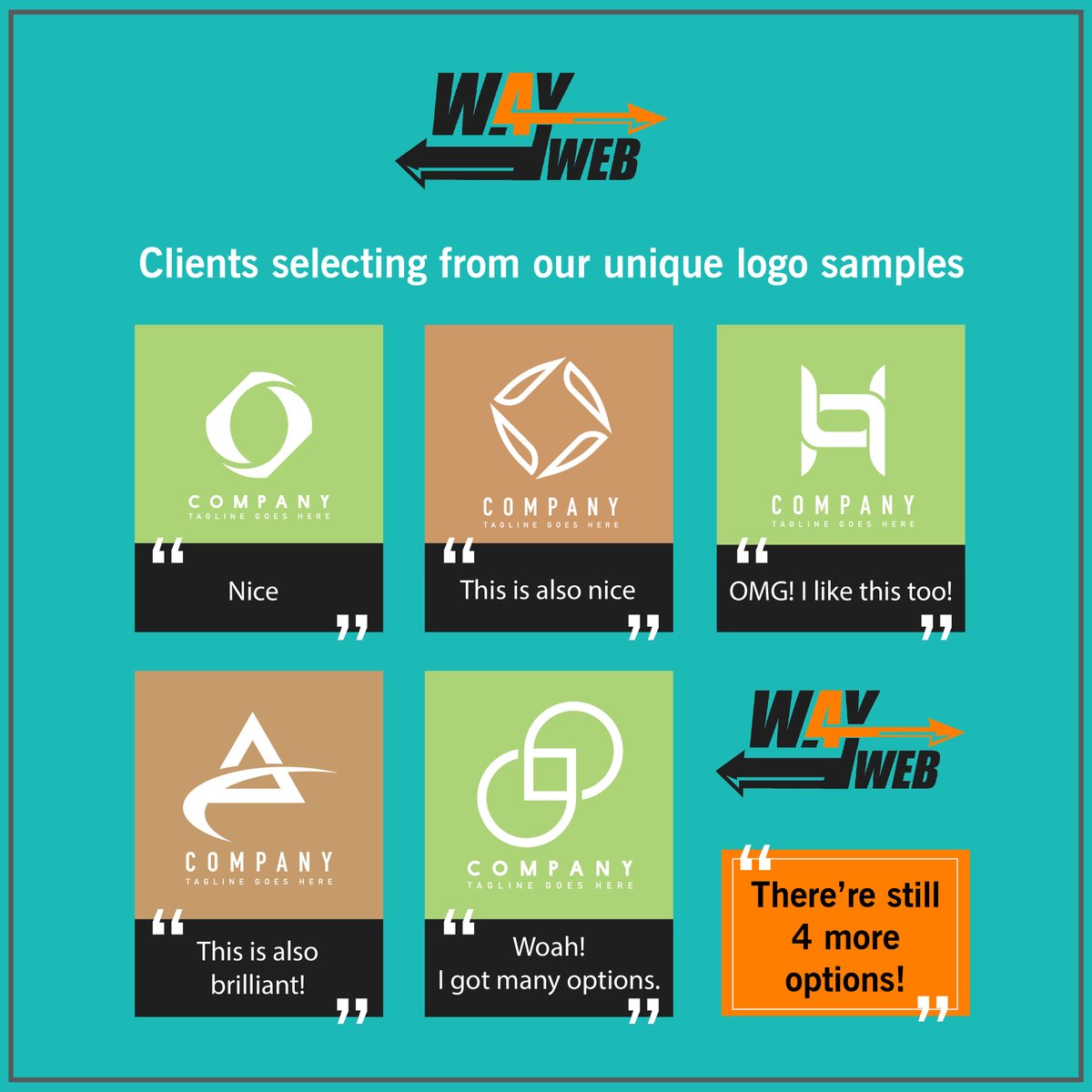 WayForWeb's tweet photo. Our clients get the best and premium logo designs with unique samples. Try our service today. To know more, visit us: https://t.co/MuF3cfNuvp or call us on +91-8108307777
.
.
.
#webdevelopmentcompany #webdevelopmentagency #digitalmarketingagency... https://t.co/rlpHLdW4wy
