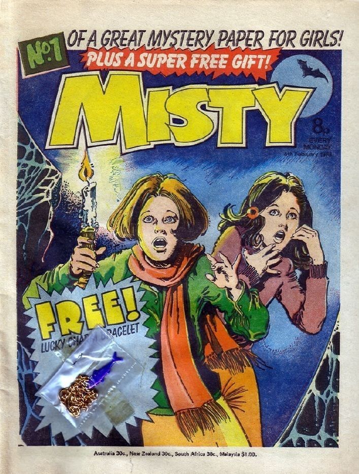 Pat Mills had just left IPC's 2000AD comic when he set up Misty, although he would only be a consultant editor on the new title. He took the comic's name from the film Play Misty For Me.