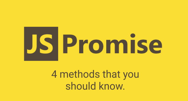JavaScript Let's take a look at the Promise API.4 methods explained with examples below.