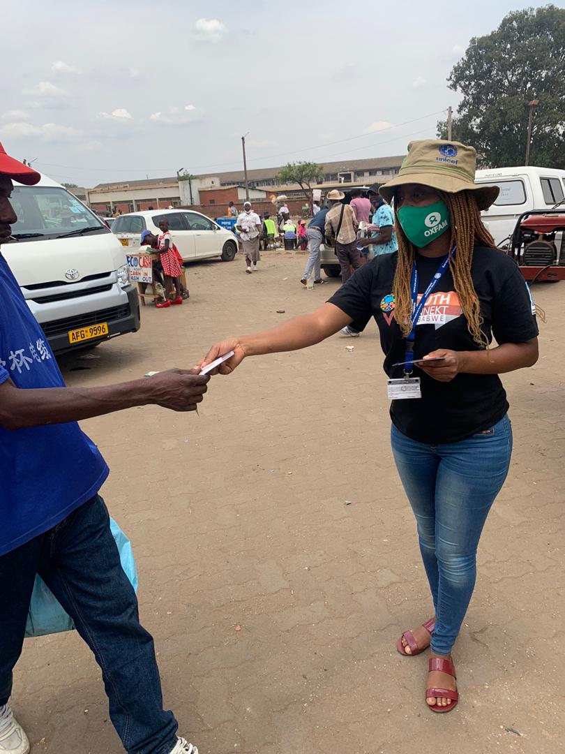 YouthConnektZim's tweet photo. #Covid_19 and #GBV Awareness Road Show in #Mbare.
Excited to be distributing Covid 19  and GBV awareness pamphlets with @UNDPZimbabwe @unvzimbabwe  and @YouthConnektZim with help from @OxfaminZim and
@MinofWomenZim 

#Youth #resilience #Growth #awarness https://t.co/teUJNhSx8W