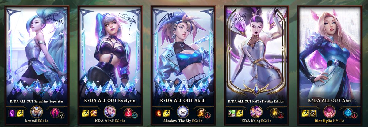 Featured image of post Kda All Out Evelynn Prestige Edition Honestly as a fellow kai sa player i would much rather eve get a prestige because atleast this one looks nice