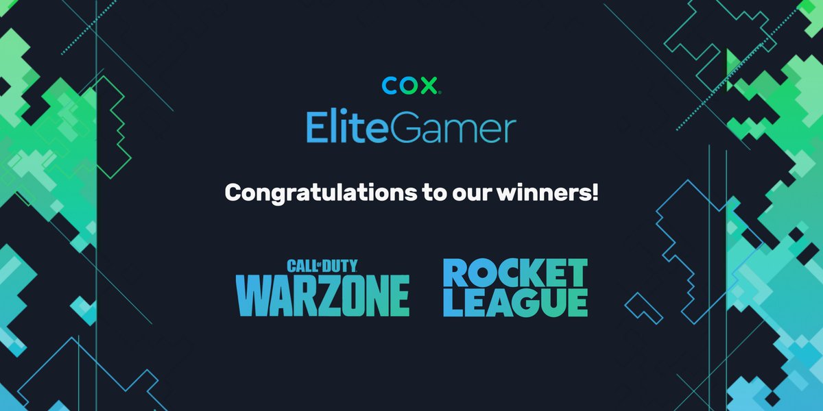 CompanyClashGG's tweet photo. Shout outs to our winners from @CoxComm Elite Gamers this past month! 

Congratulations to our Top 3 in @CallOfDuty Warzone, 

🥇 Team ProfitsGang
🥈 Team Santon
🥉 Team Imposters

And to Team Triple Committee for finishing as the top team in @RocketLeague 🏎️! https://t.co/Hqy6AQd2Ae