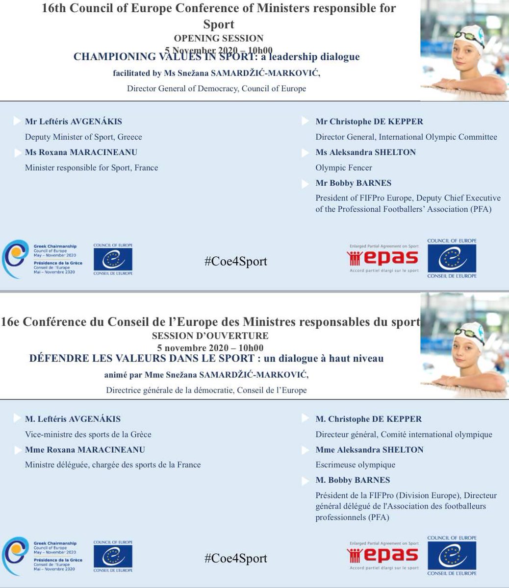 hubertradke's tweet photo. Jutro podczas 16 Konferencji Ministrów Sportu organizowanych przez Radę Europy (@sport_coe @coe) Aleksandra Shelton zabierze głos w kwestii obrony praw podstawowych sportowców! Wystąpienie będzie można oglądać na żywo albo z odtworzenia. https://t.co/fsGzJbX8Wu #righttocompete https://t.co/o40esqraNe