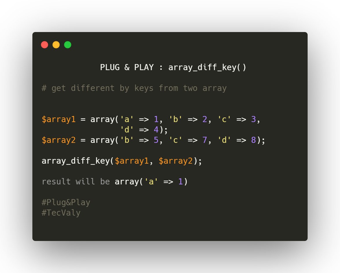 erakibulislam's tweet photo. Difference of two array by keys.

#Laravel #LaravelTips #LaravelTutorail #PHP #Blog #laravelCommunity #Coding #codeHour #TecValy #100DaysOfCode #softwaredevelopment #LaravelNews #PlugNPlay #PhpTips https://t.co/eYvnGhC8o3