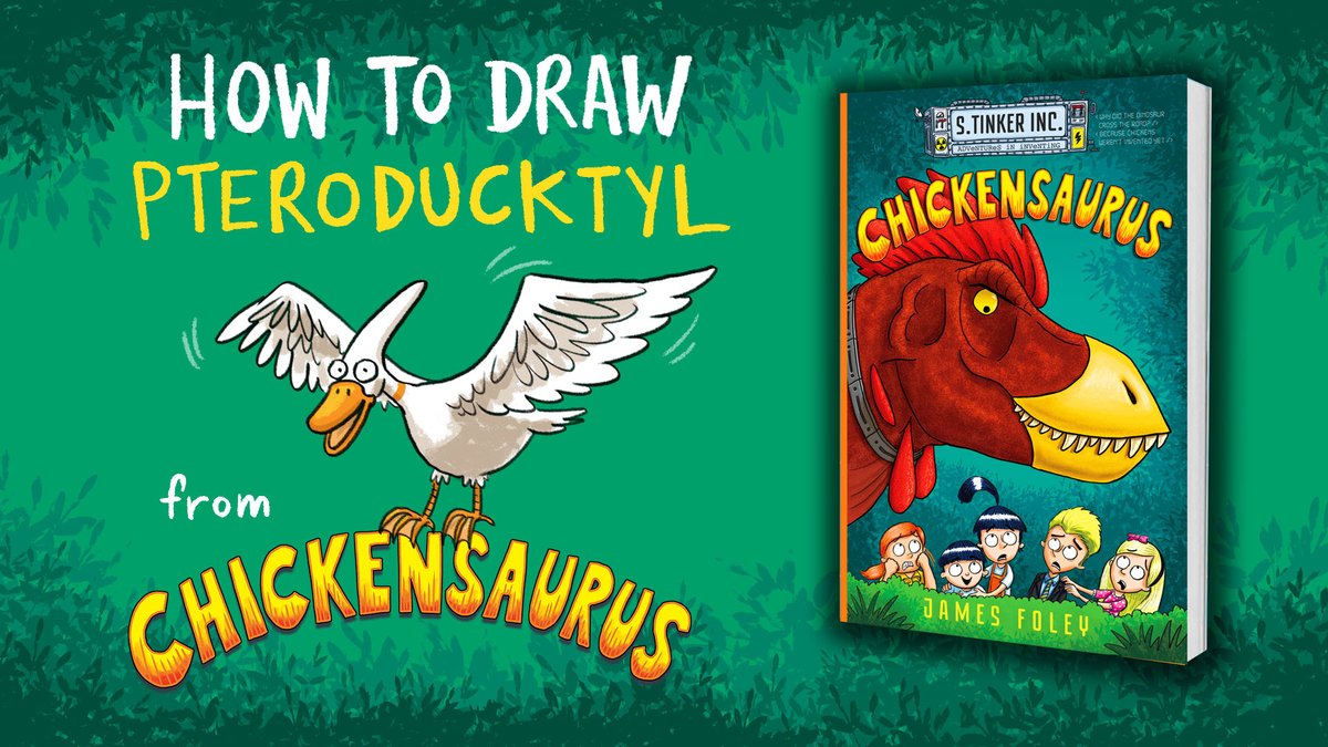 Jamesfoleybooks's tweet photo. Check out this free, new drawing tutorial up on my youtube: https://t.co/qsW1GG0PoT

My new graphic novel, Chickensaurus, is out now! 
Order your copy here: https://t.co/kByGSOhx2U

@FremantlePress #STinkerinc #chickensaurus https://t.co/yqmMfg4i9U