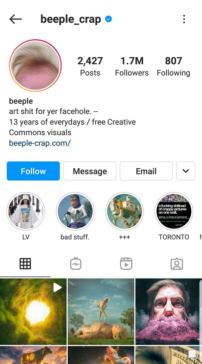 1/ One of the biggest artist to hit this space.1.7M IG followers.13 years STRAIGHT of daily Art drops.Not mediocre, like absolutely epic Art.