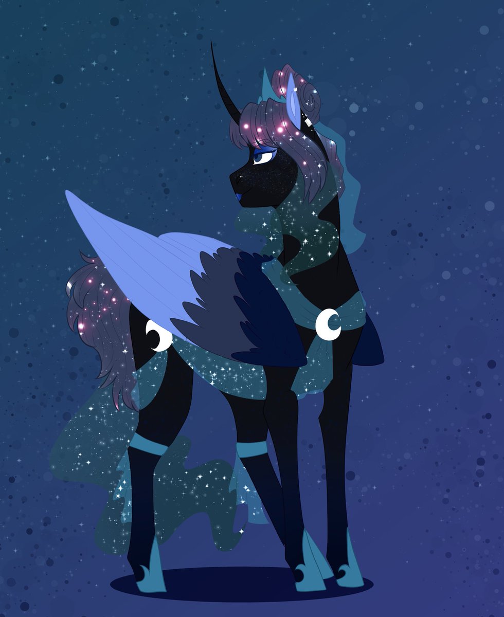 ArtTartistryAD's tweet photo. My version of Princess Luna 
#MLPFiM 
#PrincessLuna 
#Luna 
#moonbutt 
#AU 
#alicorn 
#digitalart 
#digitalartist https://t.co/vO3Hgb4hrH