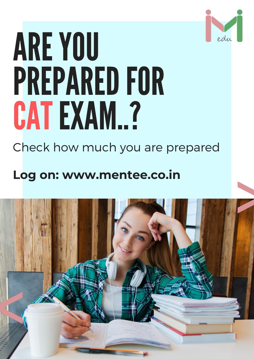 EducationMentee's tweet image. Check your CAT Exam preparedness on a platform designed by experts. (FREE for a limited period)

Analyze here: mentee.co.in

#mentee_education #catexam2020 #catexam #catexampreparation #MBA #IIM #exams #examination #exams2020 #examprep #exampreparation #performance