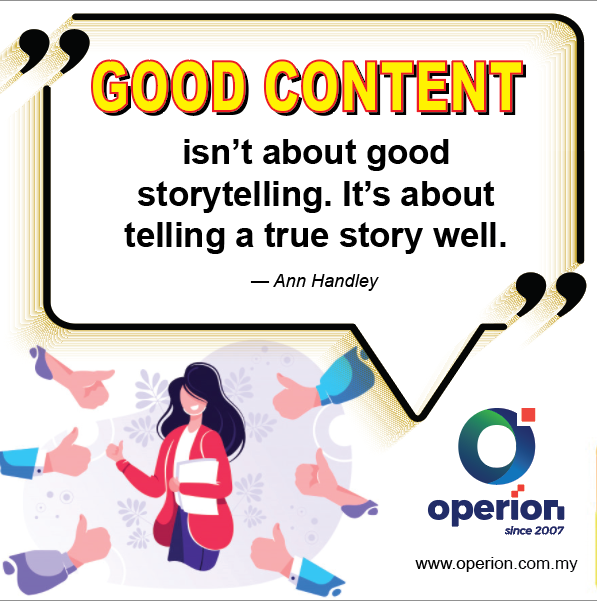 OperionWeb's tweet image. Good content isn’t about good storytelling. It’s about telling a true story well. — Ann Handley

operion.com.my

#ecommercedesigner #websitemaintenance #wordpresswebdesigner #woocommercewebdesigner #seoservices #shopifymaintenance #SEO #GoogleRanking