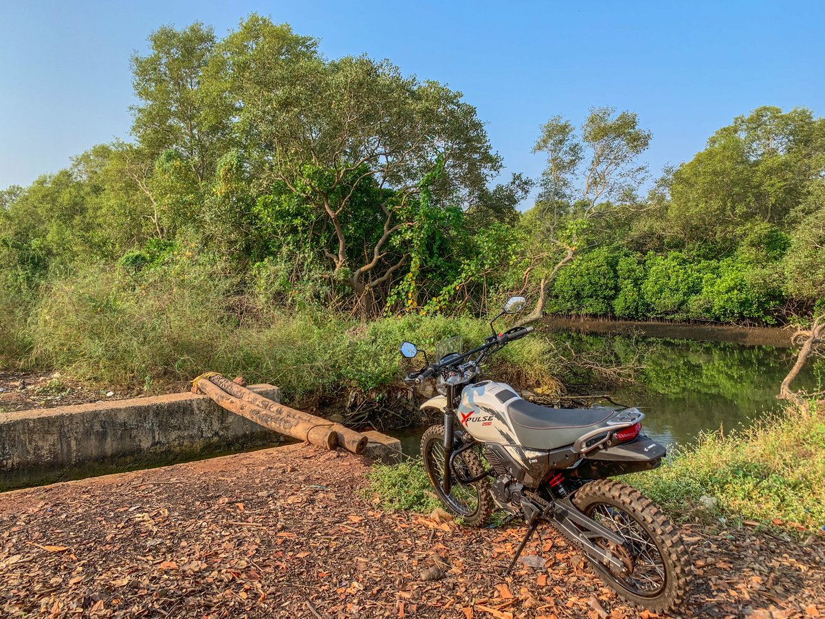 DeelipMenezes's tweet photo. Today morning I went in search off all the bad roads around my village and thrashed the Xpulse around to test the Rally Kit suspension. This is the best suspension on any Indian motorcycle I’ve ridden so far.
@heromotocorp #xpulse200 #rallykit https://t.co/SrJqehClbg