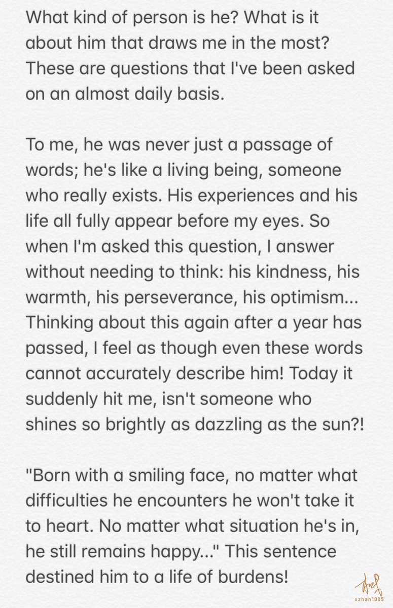 there are so many things he wish he could say to him, but if he had to pick just one? live well.