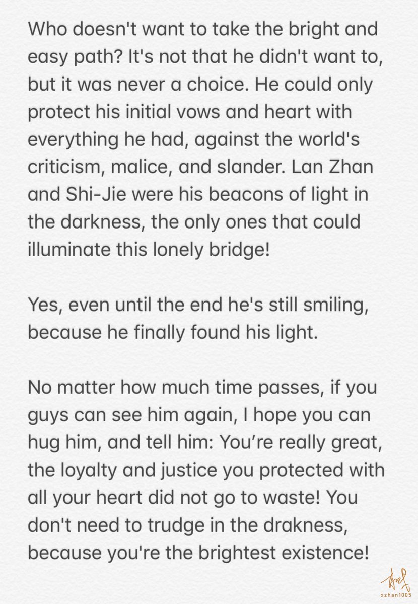 there are so many things he wish he could say to him, but if he had to pick just one? live well.