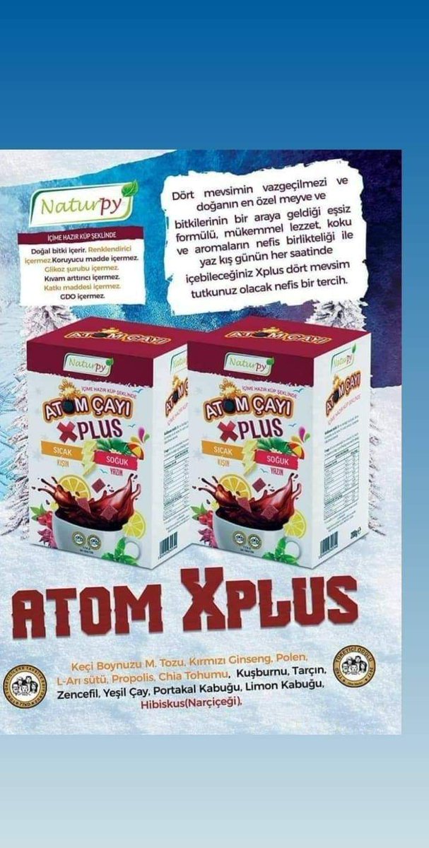 koraycelikler's tweet photo. #atomcayinaturpy #naturpyatomcayi #atomcayinanelimonzencefil #atomcayim #atomtea #propolislinaturpy #naturpypropolisli #naturpypropolisliatomcayi #naturpypropolisliatomtea #naturpy #naturpystore #naturpyglutensizurunler #drgluten #glutenfree #celiac #organik #vegan https://t.co/KQmnoQbg3a