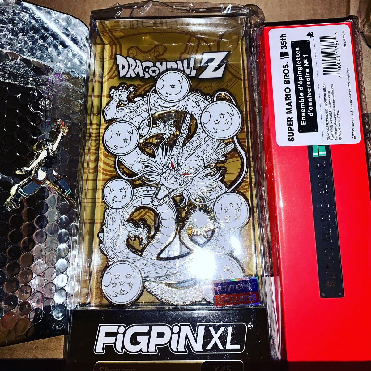 PopCulturePin's tweet photo. Literally just threw this pic together as I am tired.  Got some exciting new pins to brighten my day though!⁣
⁣
#PinMail #FiGPiN #FusionForce #Nintendo #DragonBall #DragonBallZ #DragonBallSuper #FireForce #SuperMario35 #SuperMarioBros #Anime #VideoGames #Pins https://t.co/kYI8xsOpEB