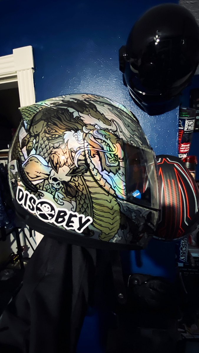jaysonstreet's tweet photo. This night ride helmet is a little more loud but I still like it! 😊 #IsolatedHackerAdventures https://t.co/C6Dbcr3310