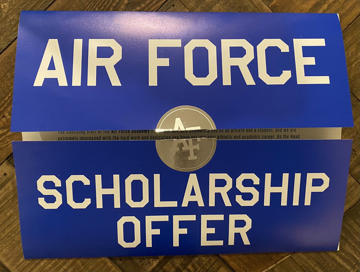 JacksonKohal's tweet photo. Excited to receive an offer to play football at the Air Force Academy. #humbled #blessed #football @Coach_Thiessen @cdaviksfootball @RareShowcase @CSAPrepStar @BrandonHuffman https://t.co/ibois4MOm5