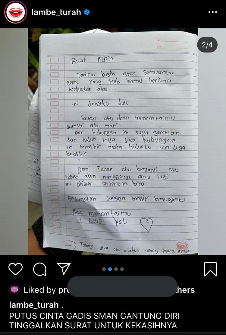 AREAJULID's tweet photo. Dis! gais kalo mencintai sesorang pake akal sehat yah🥺 sedih bgt umur 17th bund1r cuman grgr putus cinta😭 https://t.co/weT9Eprfs3