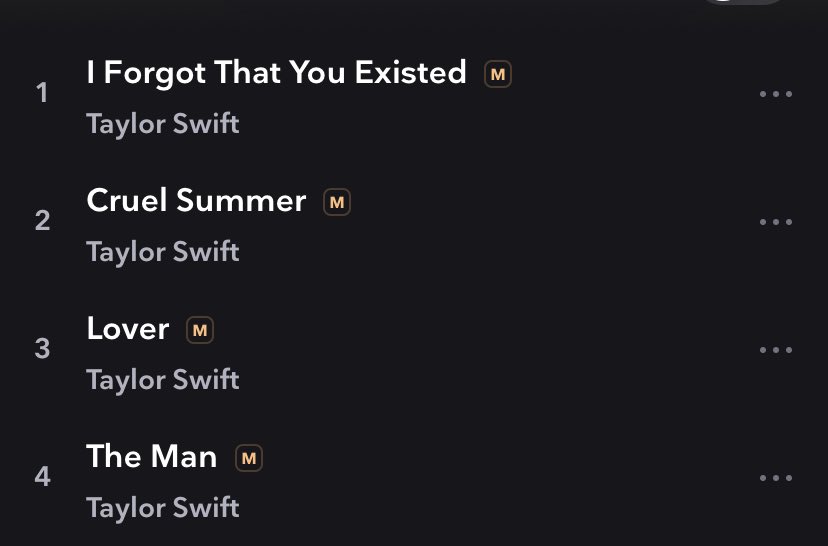 Taylor Swift’s “Lover” came in HOF