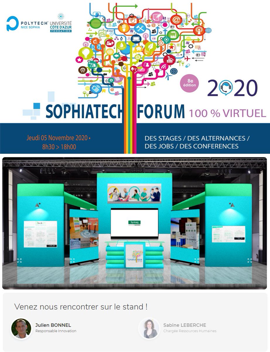 Symag_fr's tweet image. 📣 Nous sommes présents aujourd&apos;hui au #SophiaTechForum de @PolytechNS_UCA  ➡️ venez échanger avec nous sur le stand @Symag_by_BNPPPF

👉 sophiatechforum.en-virtuel.fr/2020

#Recrutement #Job  #i4emploi #Emploi #Alternance #Apprentissage #Innovation #SophiaAntipolis