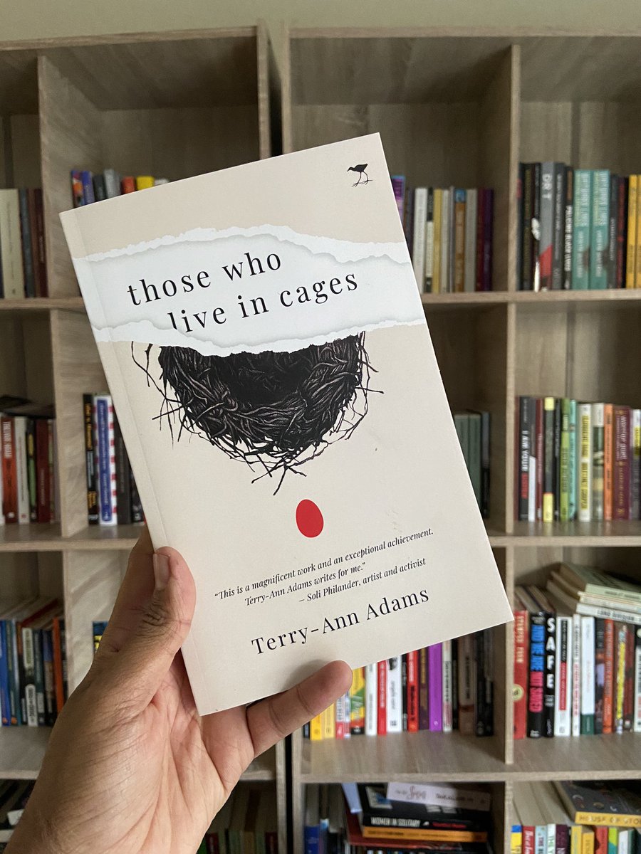 Book 32:  #ThoseWhoLiveInCages by  @TA_4Short Die boek herskryf die binnelewe van bruin mense op ingewikkelde maniere. Die karakters in die boek is genuanseer en gee die plek lewe. Hierdie boek is met die fynste sorg geskryf.Dit was 'n vreugde om te lees. Koop dit en lees