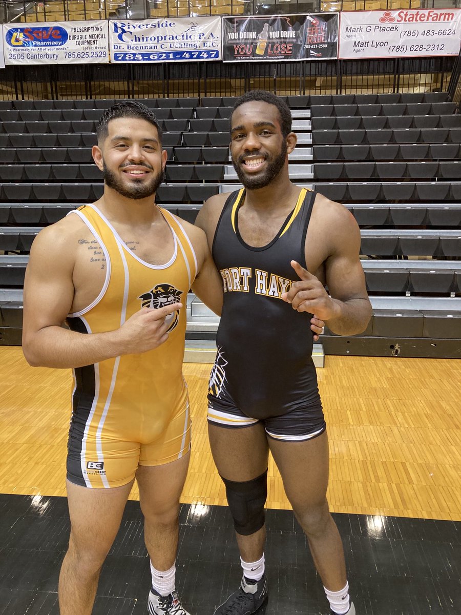 Coach_NoeRobles's tweet photo. Proud of my son @EliasRobles88 and former @WrestlingrRams @HenryTereus for all the hard work they put in everyday.  Keep doing the right thing and working hard. Love you guys, best of luck this year. @FHSUWrestling https://t.co/2QxcoZAXK9