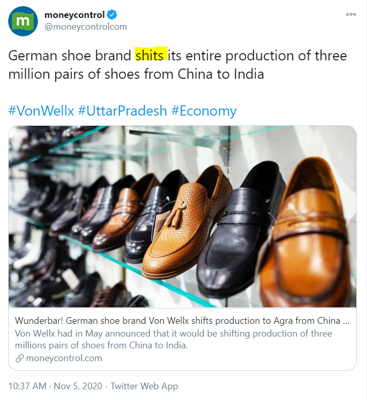  #YeBhaaratKePatrakaarOh Shit, Typo ho gaya!