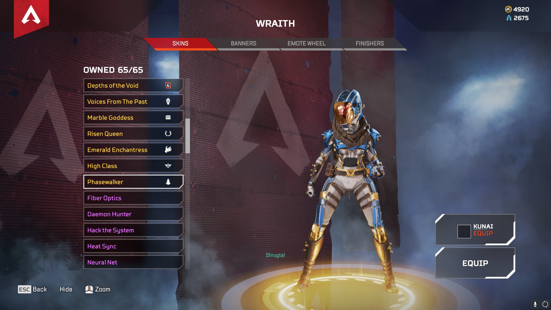 Shrugtal Wraith Christmas Skin Holo Day Bash T Co F5oqwvgpat Twitter