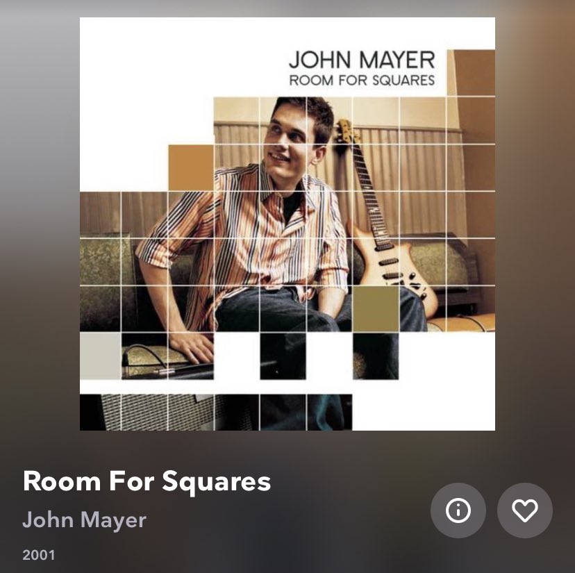 You had your friend download John Mayer’s “Room For Squares” to impress a cute girl and play “Your Body Is A Wonderland” ... but you stayed around for the first four tracks of the album.