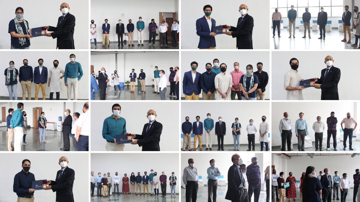 IIITDelhi's tweet photo. In honor of the Award Winners of #Classof2020 we organised a small get together yesterday at #IIITD where the awardees got a chance to rekindle with their #AlmaMater &amp; interact with the Director, Faculty, Staff and fellow award winners.

#9thconvocationIIITD #Awardwinners2020 https://t.co/SxkpCOjmUD