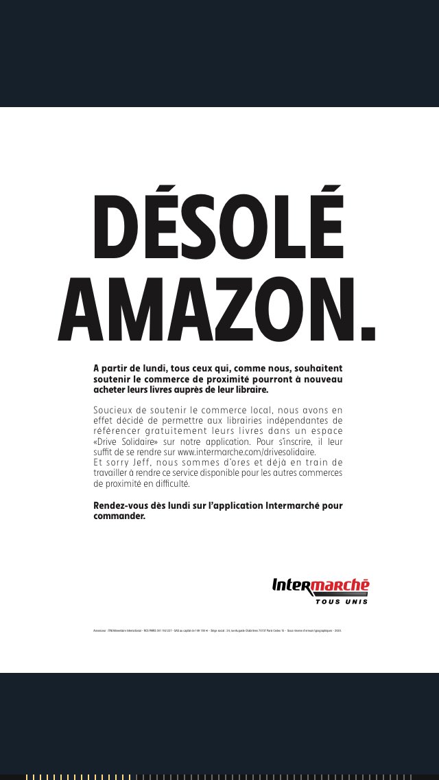 katialefeuvre's tweet photo. .@intermarche lance le "drive solidaire" pour les librairies indépendantes #confinement #librairies #commercesdeproximite https://t.co/hPiW9IQ6ur