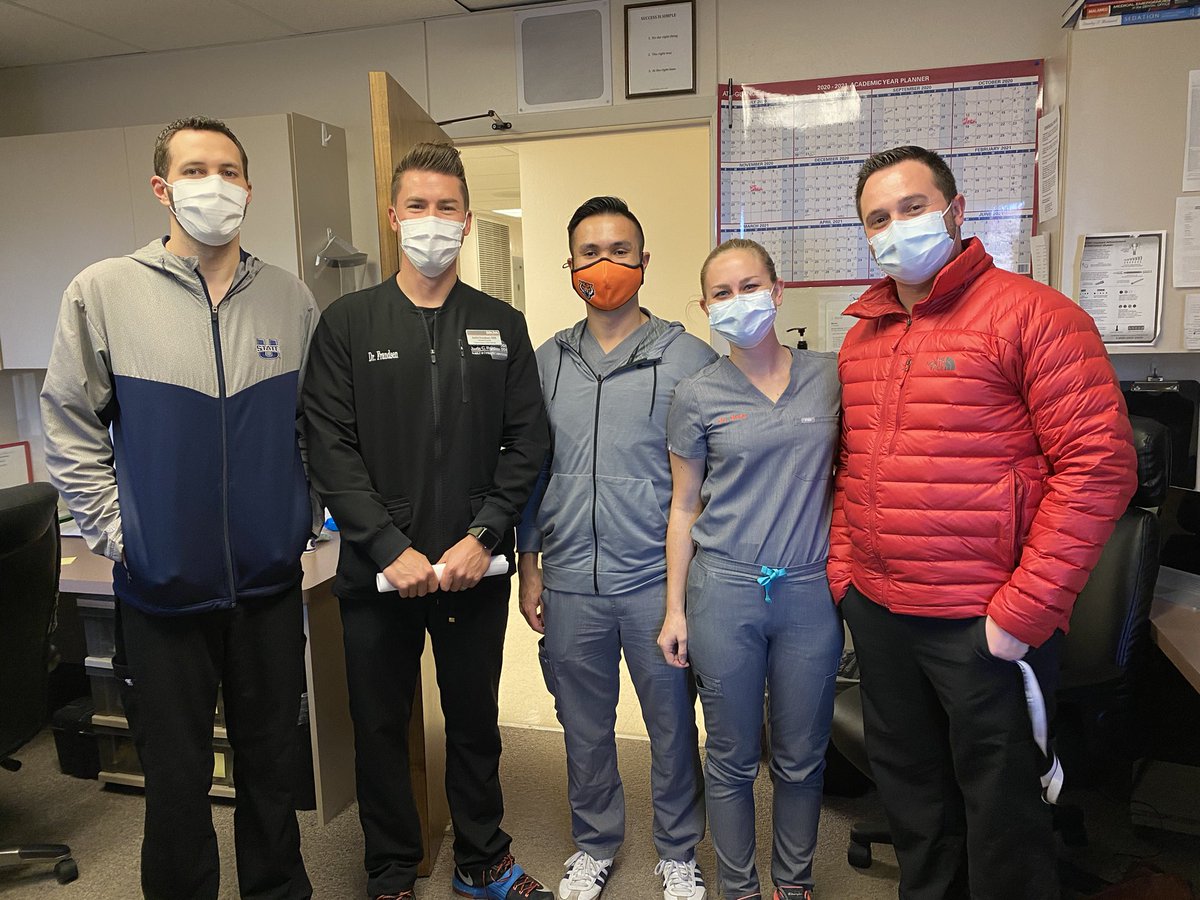 FrandsenDDS's tweet photo. The residents at Idaho State University’s Advanced Dental Residency excelled today. Comfortable sedation appointments and careful and complex dental surgeries - including sinus lifts and implant placements. Proud of these four! #IAGD #IdahoFallsSmiles #teachingdentistry #ISU https://t.co/MRT9hM8DBu