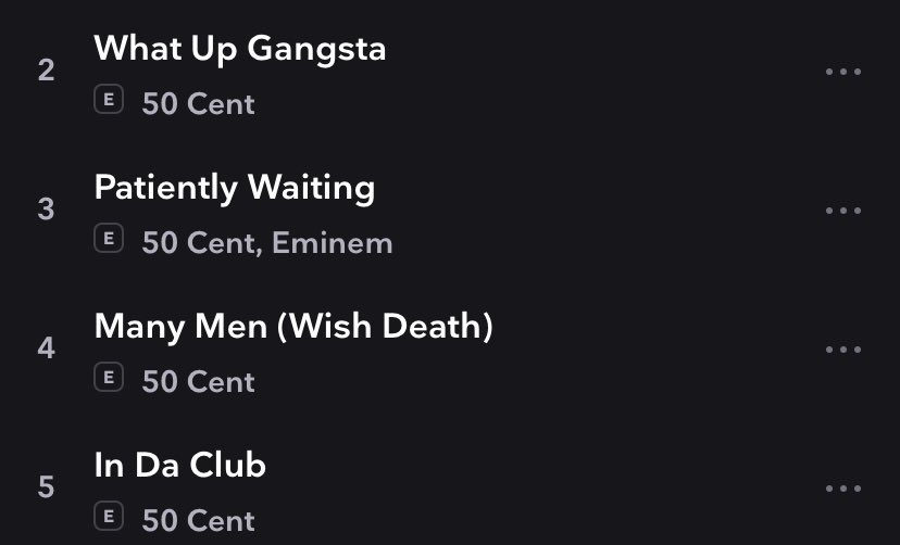 This was a good run to start out 50 Cent’s first album