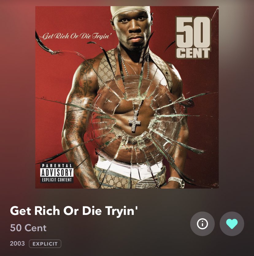 This was a good run to start out 50 Cent’s first album