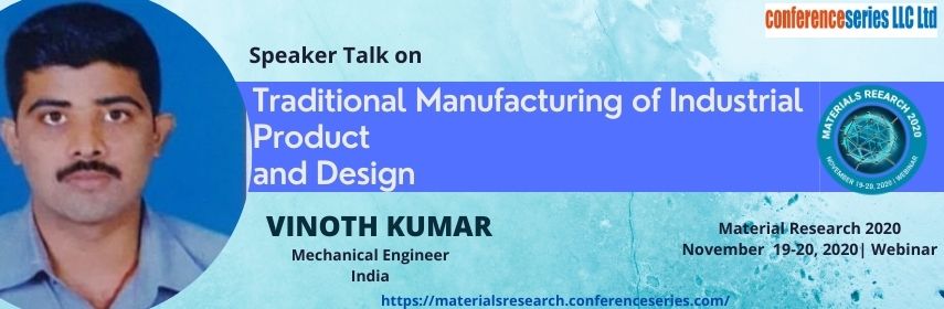 marterials2020's tweet photo. #speaker speech on " Traditional Manufacturing of Industrial Product and Desing" by Dr Vinoth Kumar in the #Webinar of #Materials Research 2020 which is scheduled during Nov 19-20, 2020. Submit your #abstract at the earliest.

Submit: https://t.co/z0DWFQlaRN

#materials https://t.co/gcOqgorILu