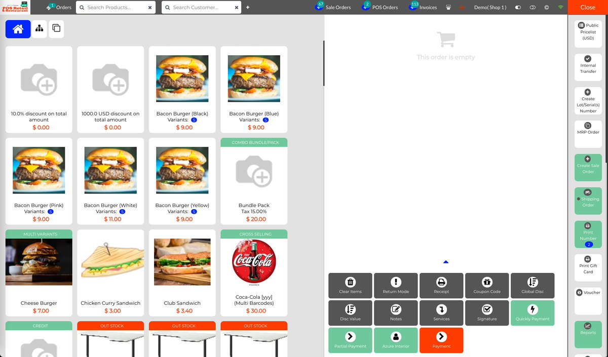 Thanh126's tweet photo. Looking new UI of POS Retail #odoo #pos (https://t.co/EKpG4yy0SN) https://t.co/s7TM4dvWlw