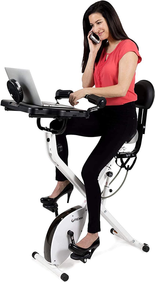 yvonnecrepaldi's tweet photo. Perfect for academics in lockdown #fitdesk #bikedesk #workingfromhome https://t.co/vvG7PXOA9C