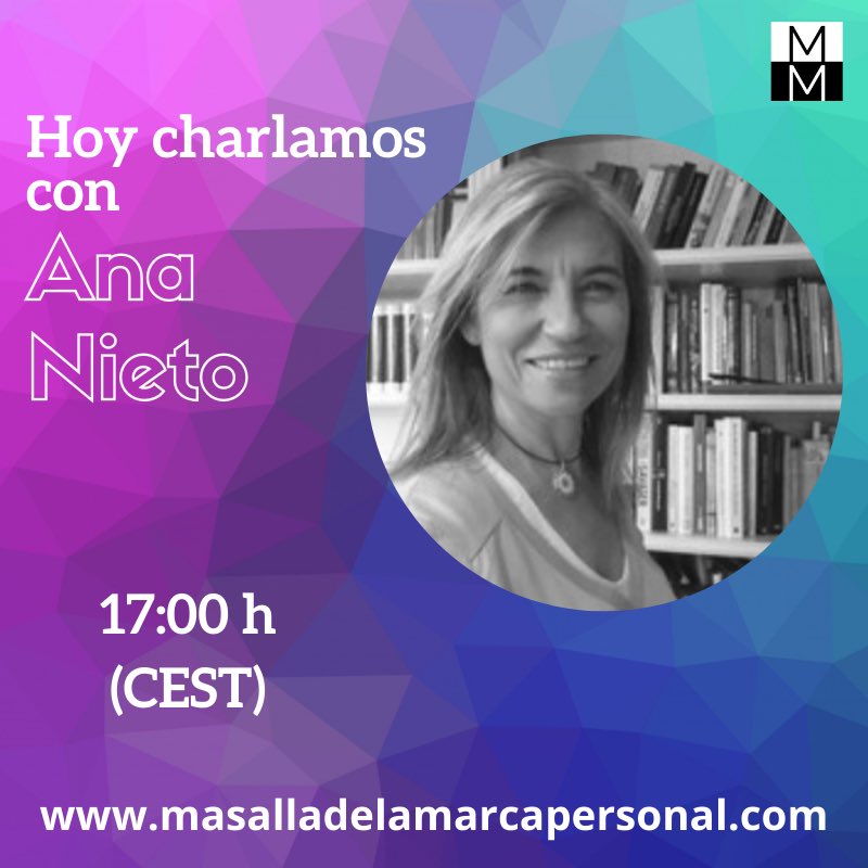 MasalladelaMP's tweet photo. Hoy en el directo de #masalladelamarcapersonal hablaremos con @webempresa20 (Ana Nieto Churruca), economista, especialista en marketing digital y fundadora de “Triunfa con tu libro”.

🖥 Para no perderte la charla, apúntate en https://t.co/zp8TsTNTf1.

¡Te esperamos! https://t.co/Qoz9n2Mn5U