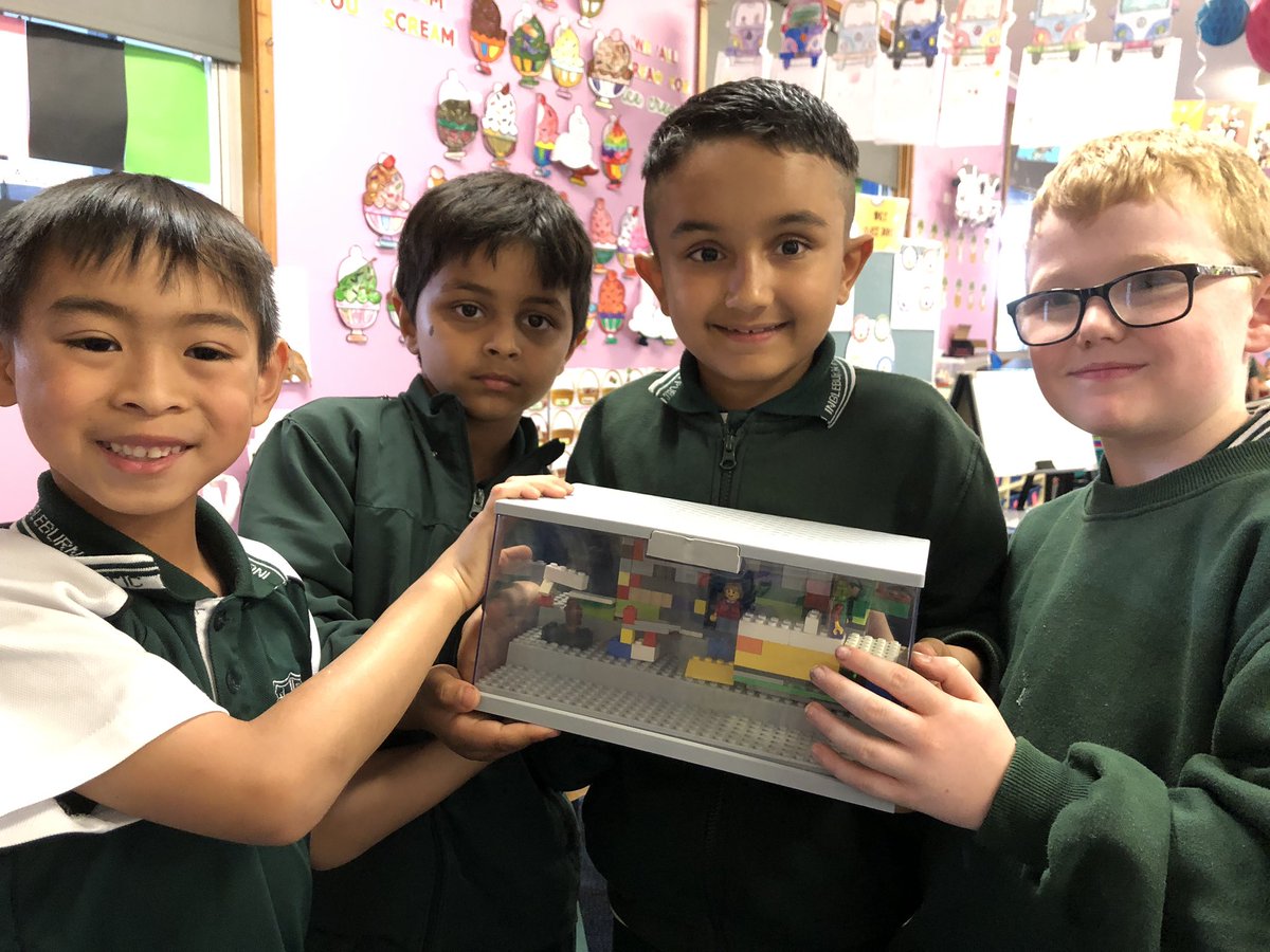 llai1109's tweet photo. The winners of our class LEGO challenge loved putting their innovative creation in the special display box for everyone to admire! ☺️ #creativity #LEGOmasters #buildingchallenges #innovativedesign #collaboration @IngleburnPs https://t.co/IpkFv6Pe0m