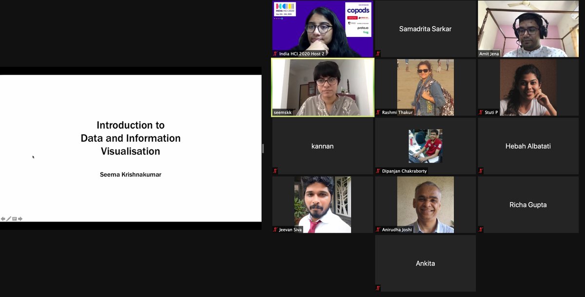 IndiaHCI_'s tweet photo. From IoT to ICTs, data visualisation to data stories, we have already delved into many interesting topics in workshops and courses this morning. Join us at IndiaHCI 2020 this afternoon for more!
https://t.co/PT5xHMPRnF
#InHCI20 #IndiaHCI #UX #Design #HCI #Reasons4IndiaHCI2020 https://t.co/u82Qhl2YKb