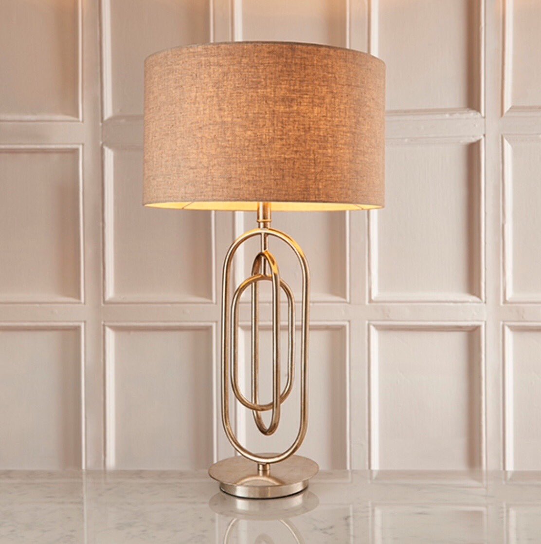 sczes's tweet photo. If you’re looking for an eye catching table lamp, this is it!
Comprises of a metal base finished in antique silver leaf, with a natural linen shade, in-line switch and compatible with LED bulbs.
Available from LIT in Bramhall, open today for collection only. 
0161 393 3690 https://t.co/AQX6okTZxi