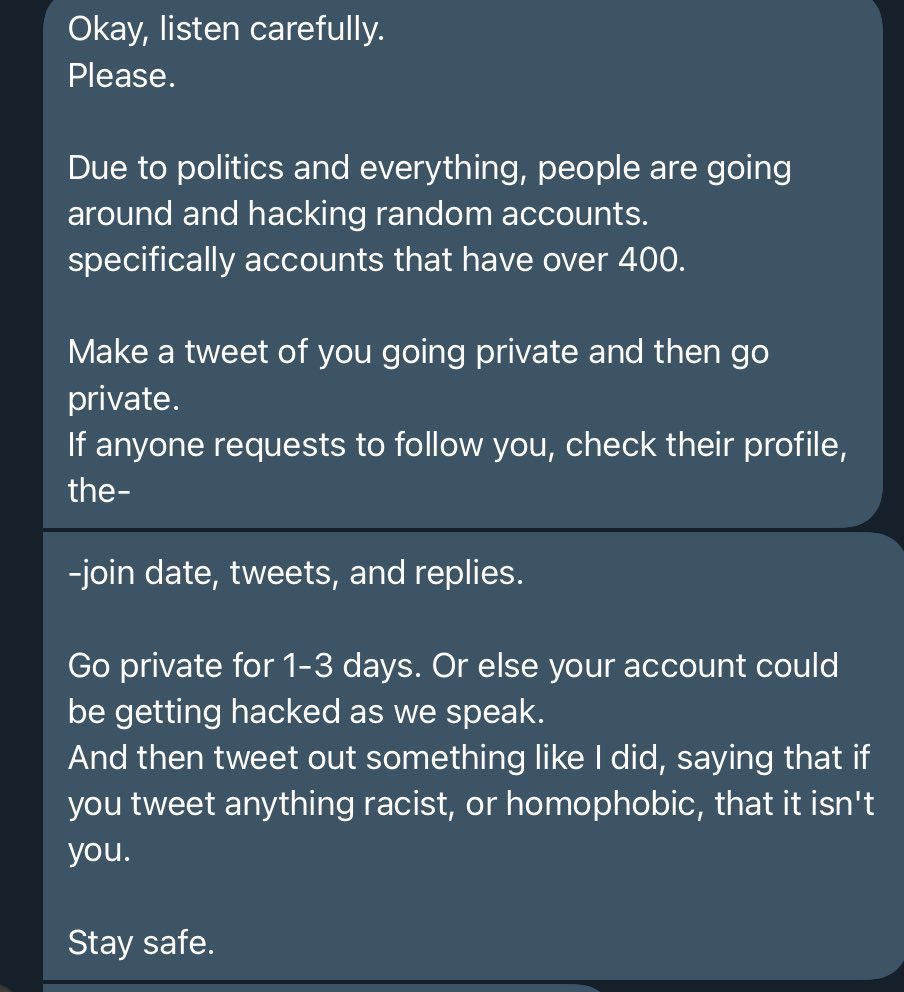 // SPREAD THE WORD AND LOCK YOUR ACCOUNTS